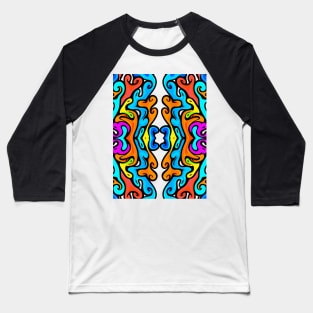 Color Swirl No.#2 Baseball T-Shirt